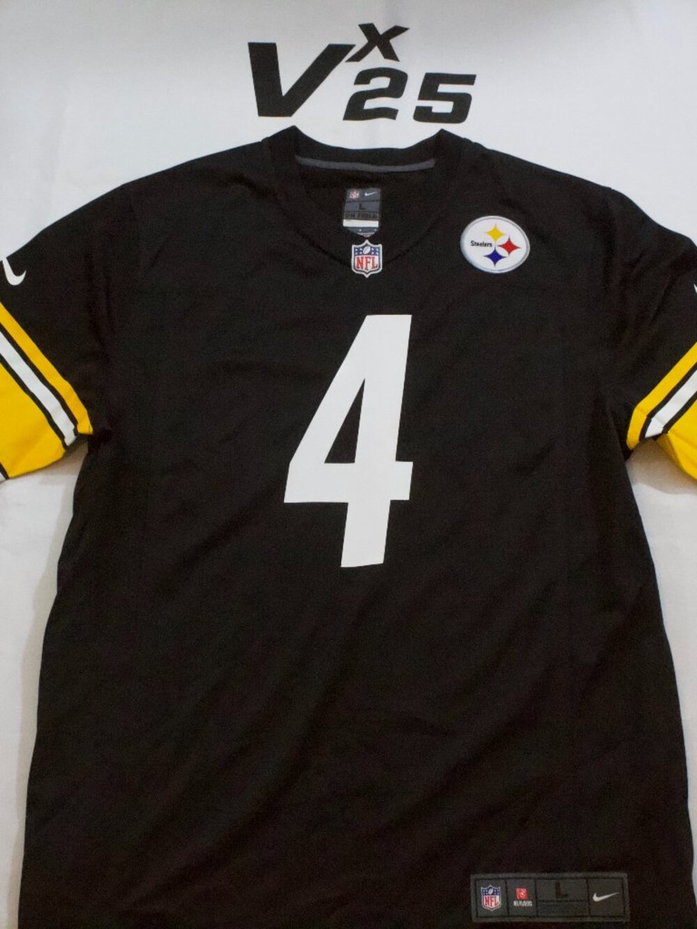 New Men's Nike Pittsburgh Steelers DK Metcalf Black Jersey Size Large